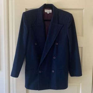 Vintage Breckenridge Navy 100% Wool Peacoat Sz 6